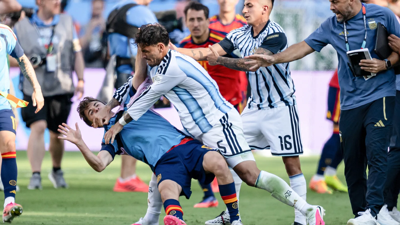 Shoves and Shouting: Physical Skirmish Breaks Out at World Cup Final